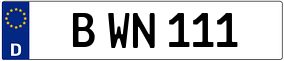 Truck License Plate
